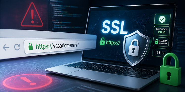Nepravilno nameščen SSL certifikat
